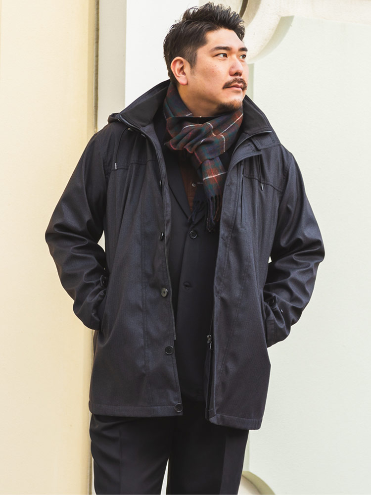 ボンディングコート フード着脱 フェイクウール アウター コート