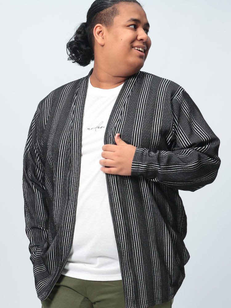 長袖 カーディガン アンサンブル フロントロゴ クルーネック 半袖 T