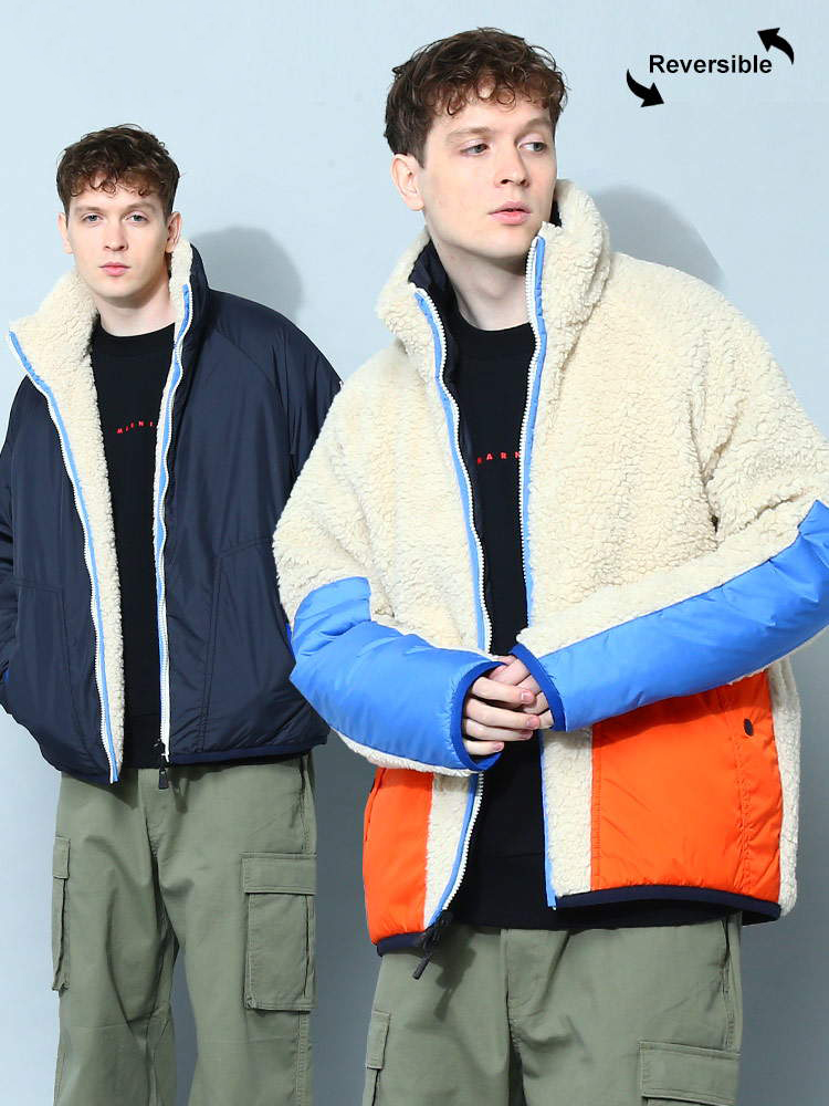 MONCLER モンクレール メンズ ダウンジャケット リバーシブル ボア