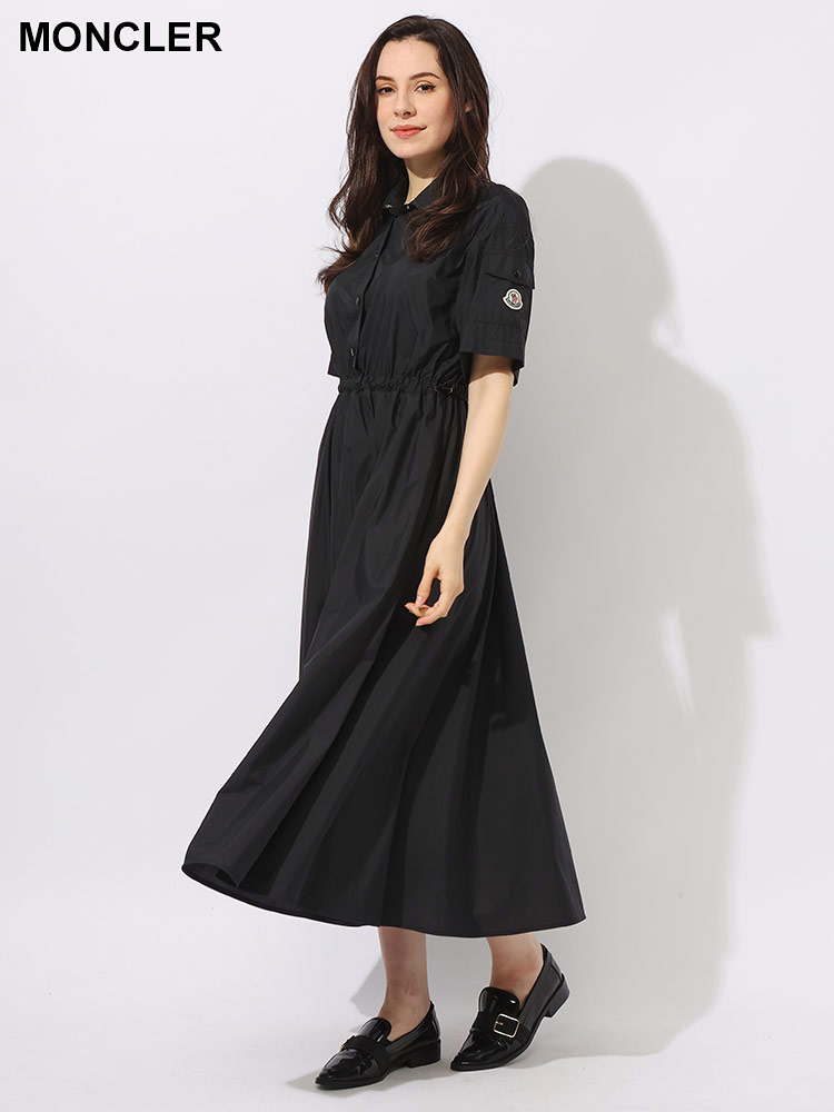 MONCLER (モンクレール) ナイロン ハーフボタン ワッペン付きポケット