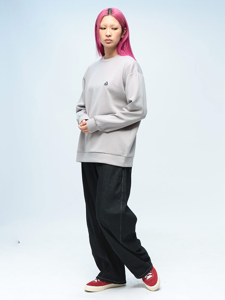 GERRY (ジェリー) ダンボールニット バックエンボスロゴ クルーネック