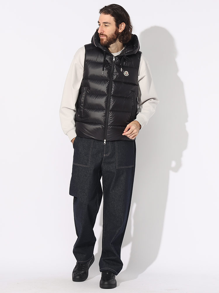 MONCLER (モンクレール) トリコロールトリミング フルジップ ダウン