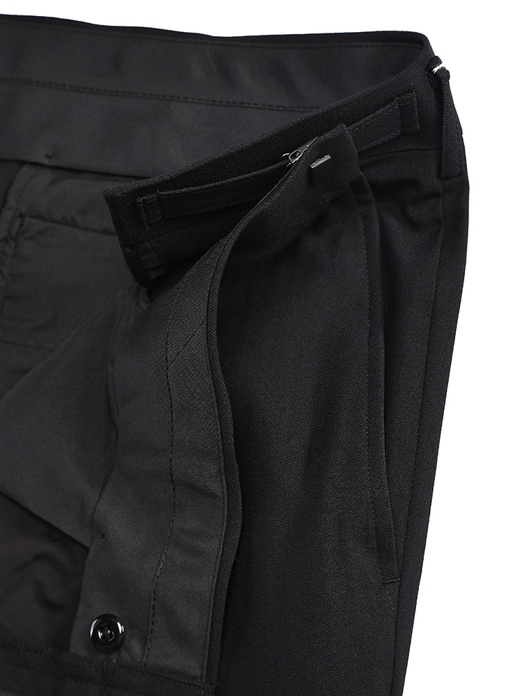 洗える スーツ 2本パンツ シャドーストライプ ウール混 シングル 2ツ釦