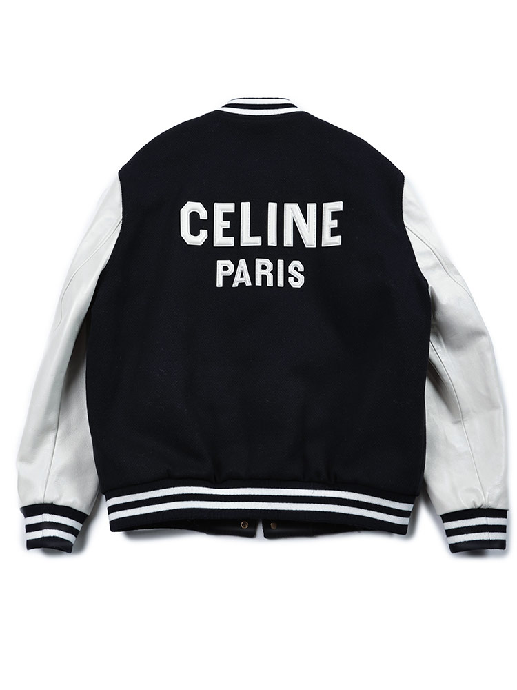 CELINE (セリーヌ) 切り替え 裏キルティング スタジアムジャンパー
