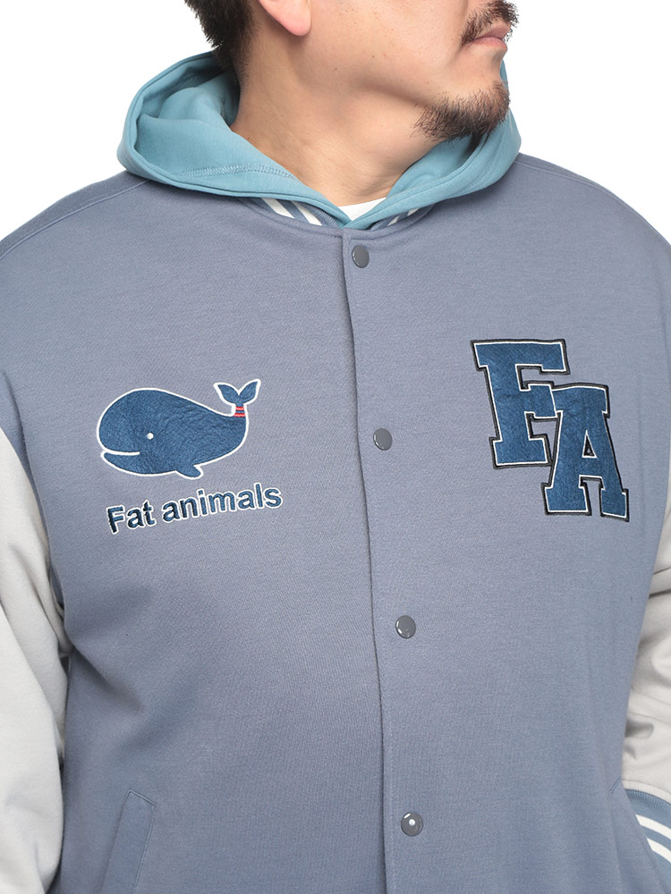 スタジャン TCダンボール 切替 ワッペン刺繍 アウター ジャケット