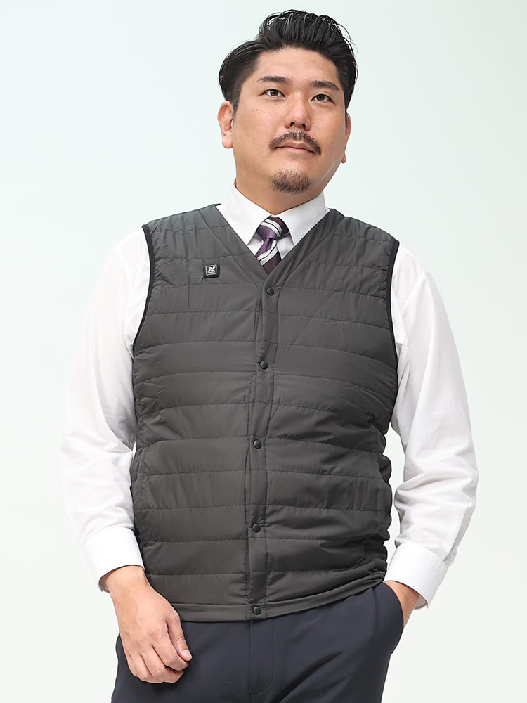 発熱ヒーター内蔵 ヒートベスト TULTEX タルテックス 大きいサイズ