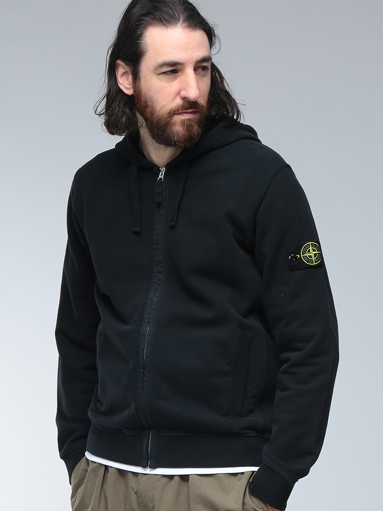 STONE ISLAND (ストーンアイランド) ロゴ ワッペン 裏起毛 スウェット