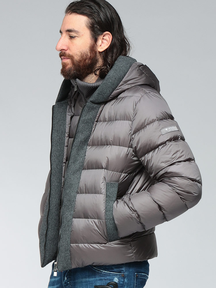 TATRAS (タトラス) ウールコンビ フルジップ ショート ダウン