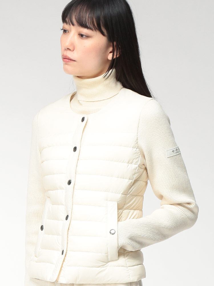 TATRAS (タトラス) ニットスリーブ フルボタン ライトダウンジャケット