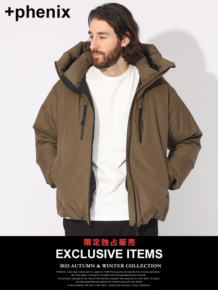 当店独占販売】 +phenix (プラスフェニックス) 撥水 ダウンジャケット