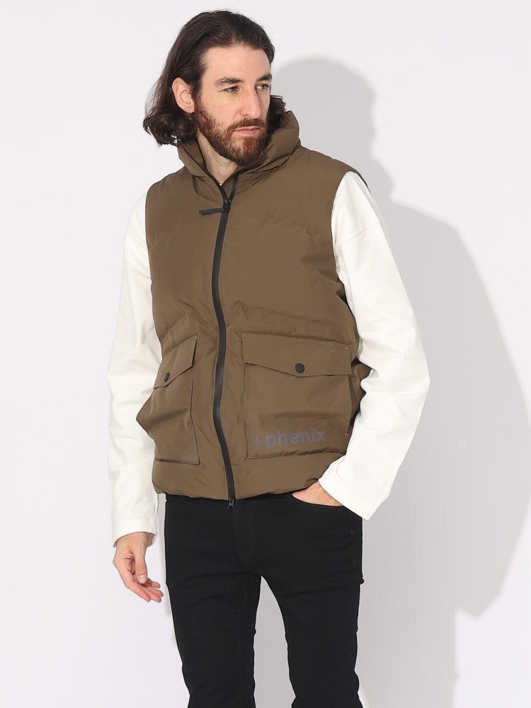 当店独占販売】 +phenix (プラスフェニックス) 撥水 ダウンベスト GORE