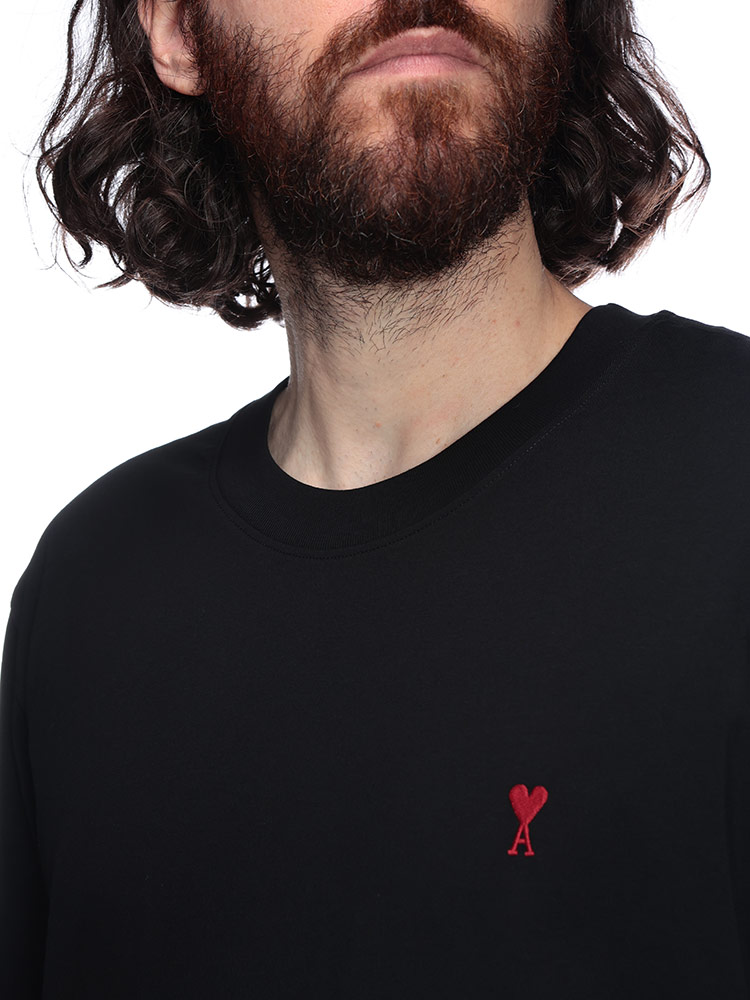 AMI PARIS (アミパリス) Ami de Coeur 胸ロゴ刺繍 長袖 Tシャツ ロンT