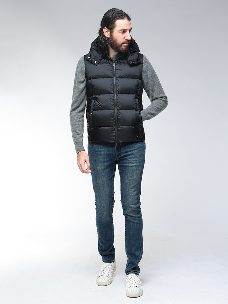 TATRAS (タトラス) フード着脱 フルジップ ダウンベスト TRPOSEIDONE5