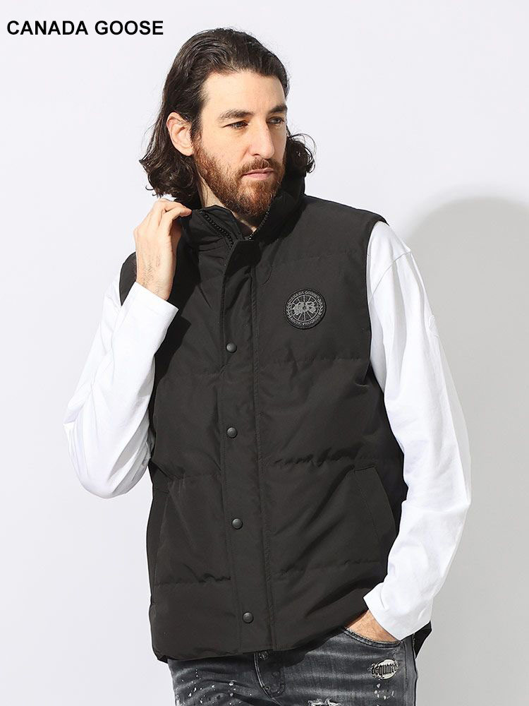 CANADA GOOSE (カナダグース) ロゴワッペン フルジップ ダウンベスト