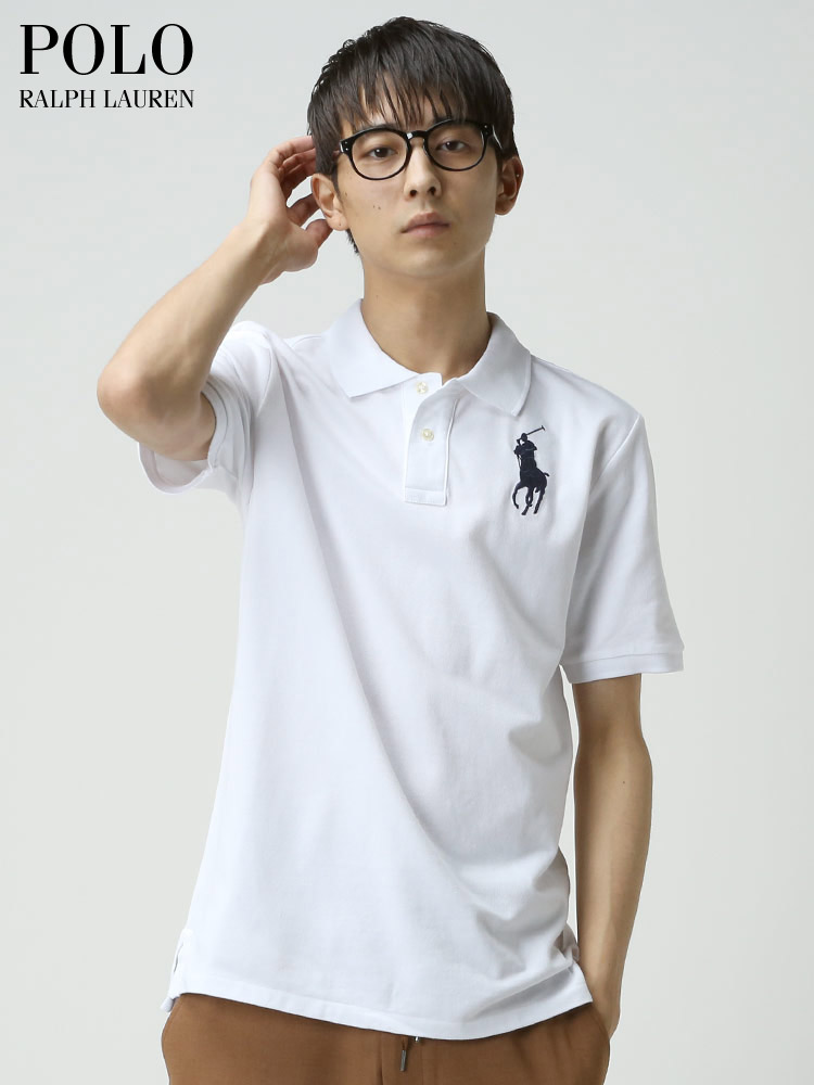 POLO RALPH LAUREN (ポロ ラルフローレン) 鹿の子 BIGポニー 刺繍 半袖