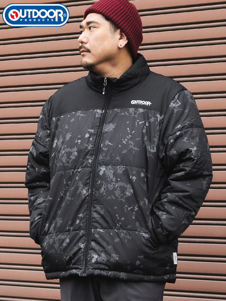 中綿 ジャケット 裏アルミ フルジップ アウター ブルゾン スタンド