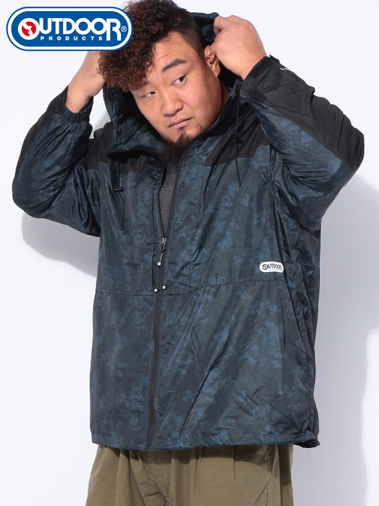 ナイロンジャケット カモフラ柄 裏メッシュ パーカー ブルゾン