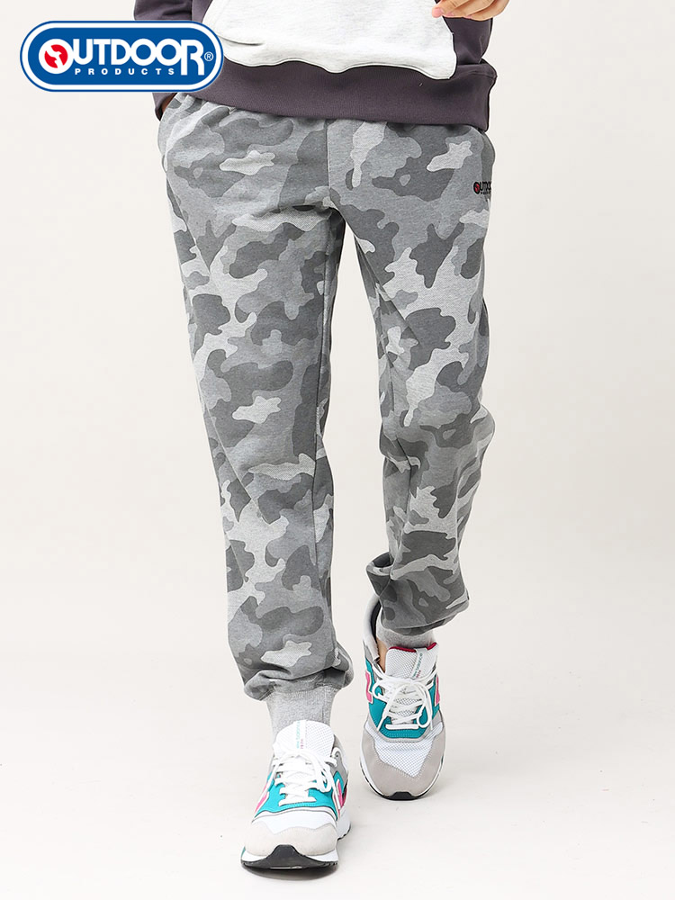 OUTDOOR PRODUCTS (アウトドアプロダクツ) 裏毛 迷彩柄 パンツ