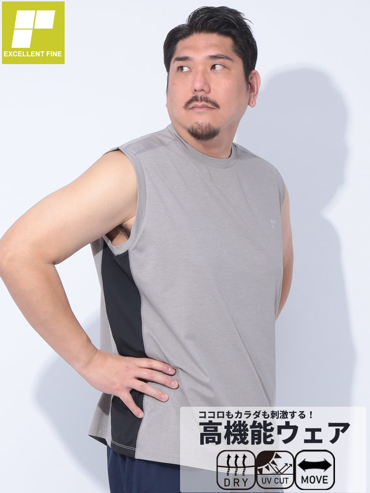 ノースリーブ Tシャツ sorona ドライ ストレッチ クルーネック