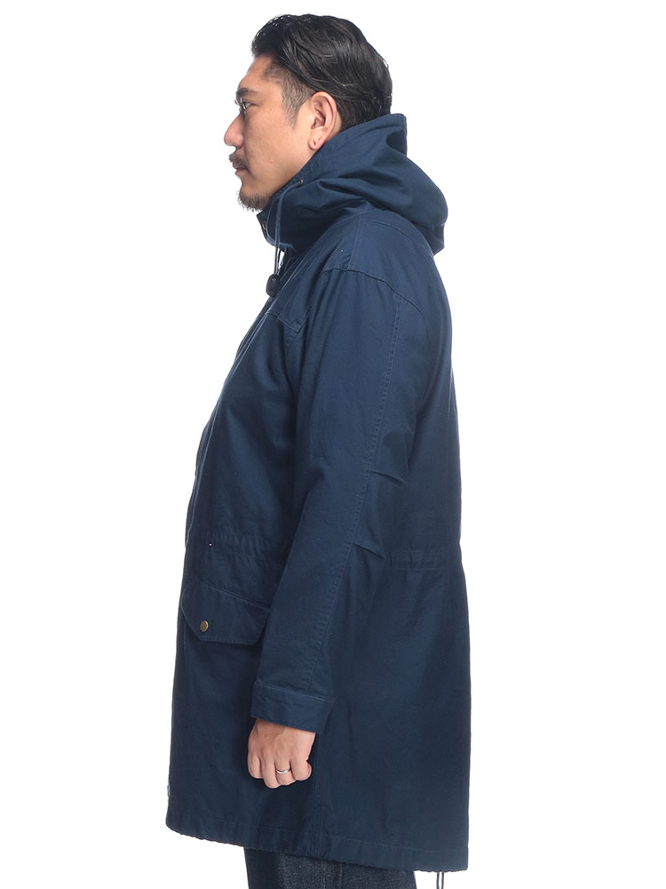 モッズコート フード付き フルジップ アウター コート ロング