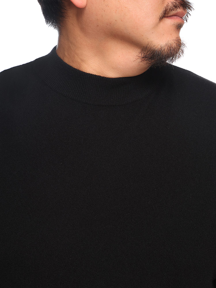 カシミヤ100％ セーター 無地 モックネック トップス ニット 長袖 秋冬