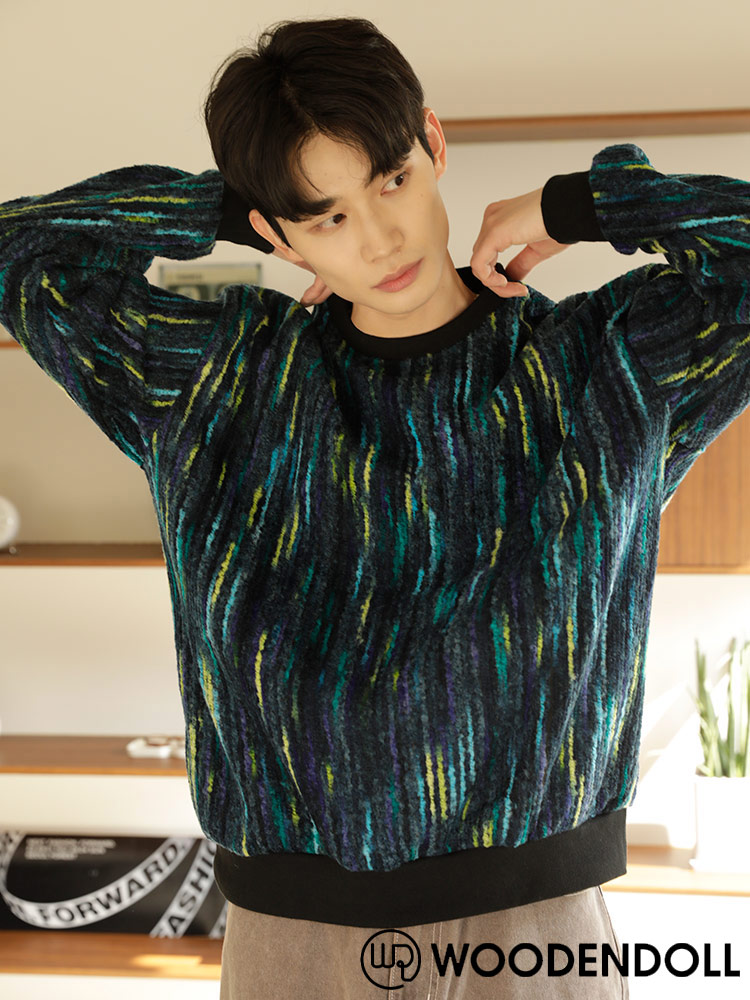 WOODENDOLL(ウッディンドール) 3D クルーネック クージーニット