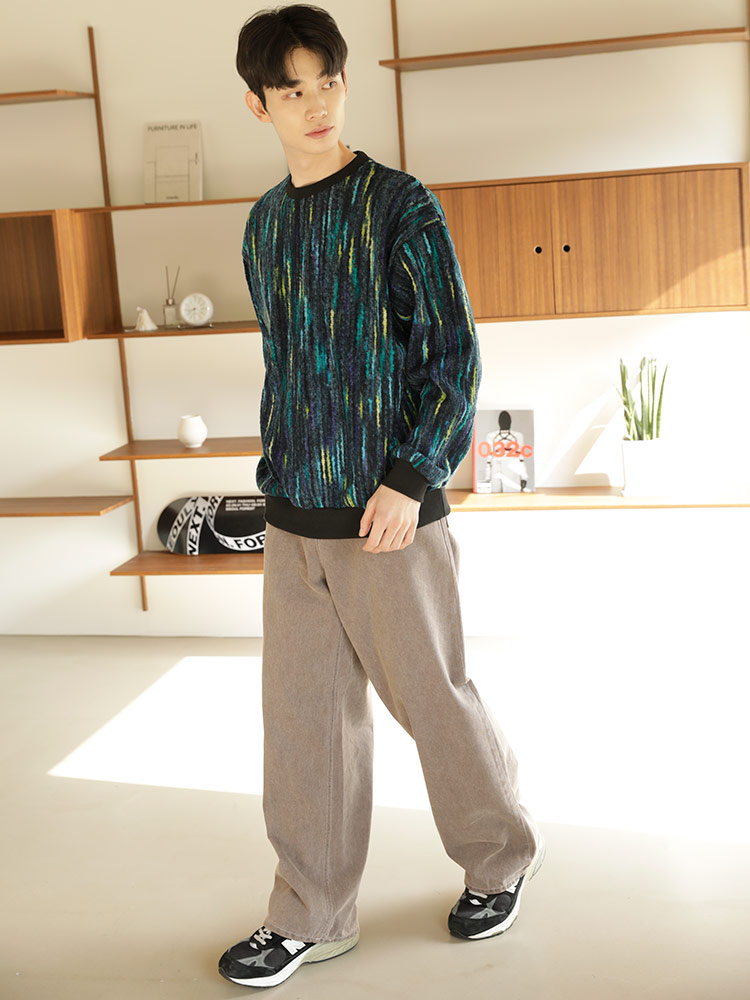 WOODENDOLL(ウッディンドール) 3D クルーネック クージーニット