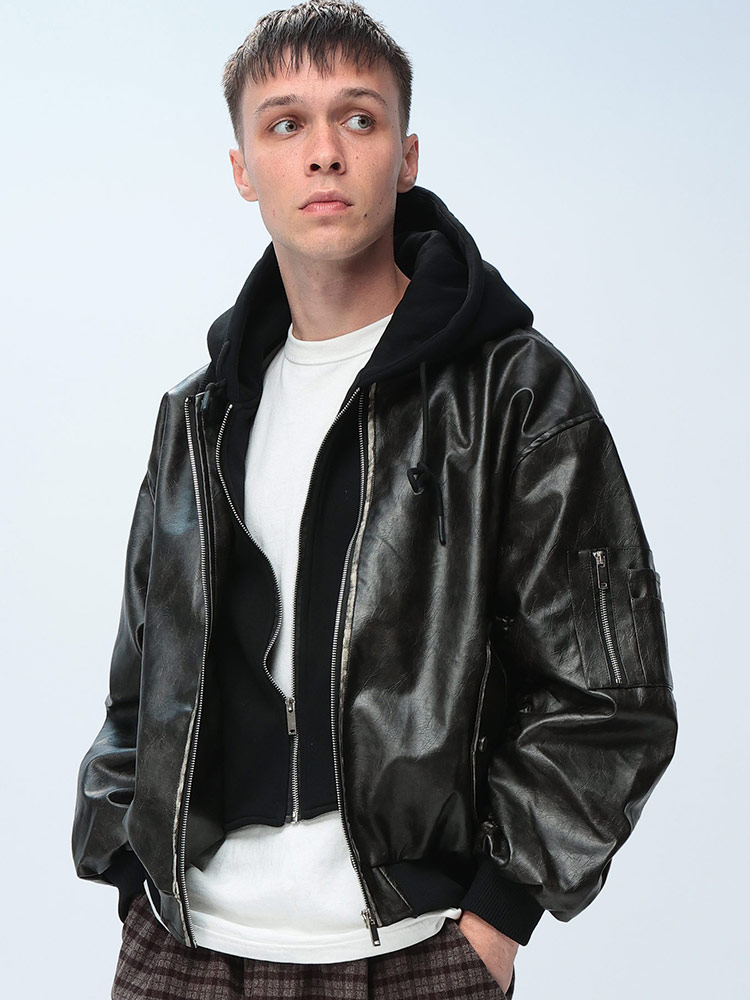 WOODENDOLL (ウッディンドール) ビンテージ ボンバージャケット フード