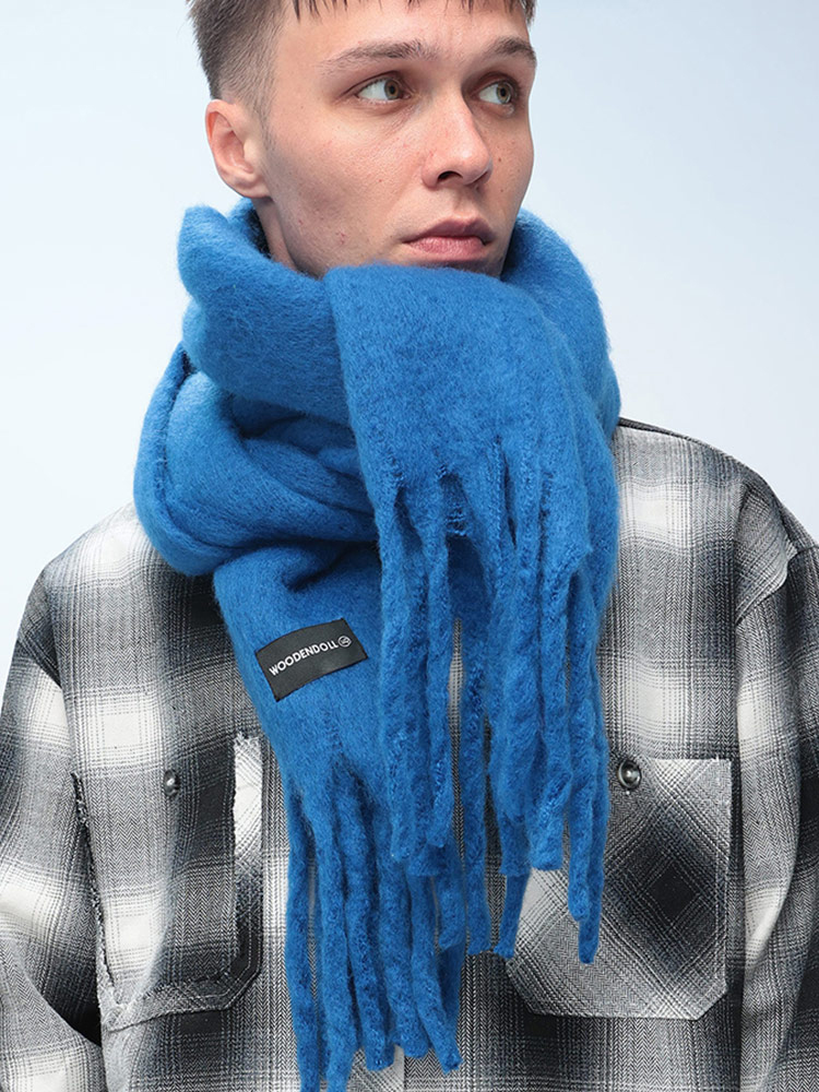 WOODENDOLL (ウッディンドール) 無地 シャギー マフラー メンズ