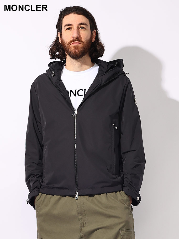 MONCLER モンクレールフード付きナイロン ジャケット size7 ブラック