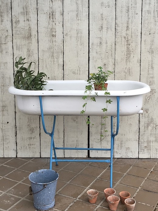 ホーロー製 アンティーク バスタブ ベビーバス アンティーク ベビー