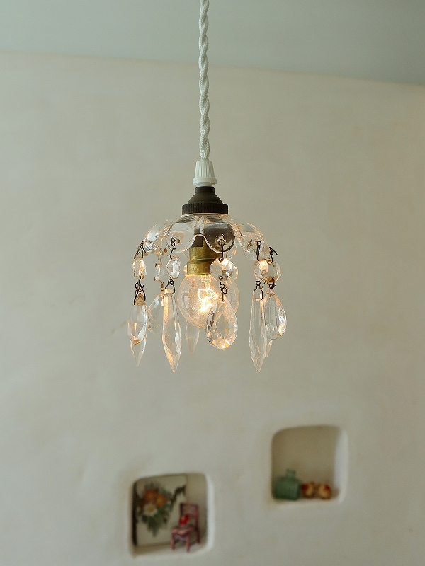 予約専用⭐︎）ミニシャンデリア フランスアンティークとローズ