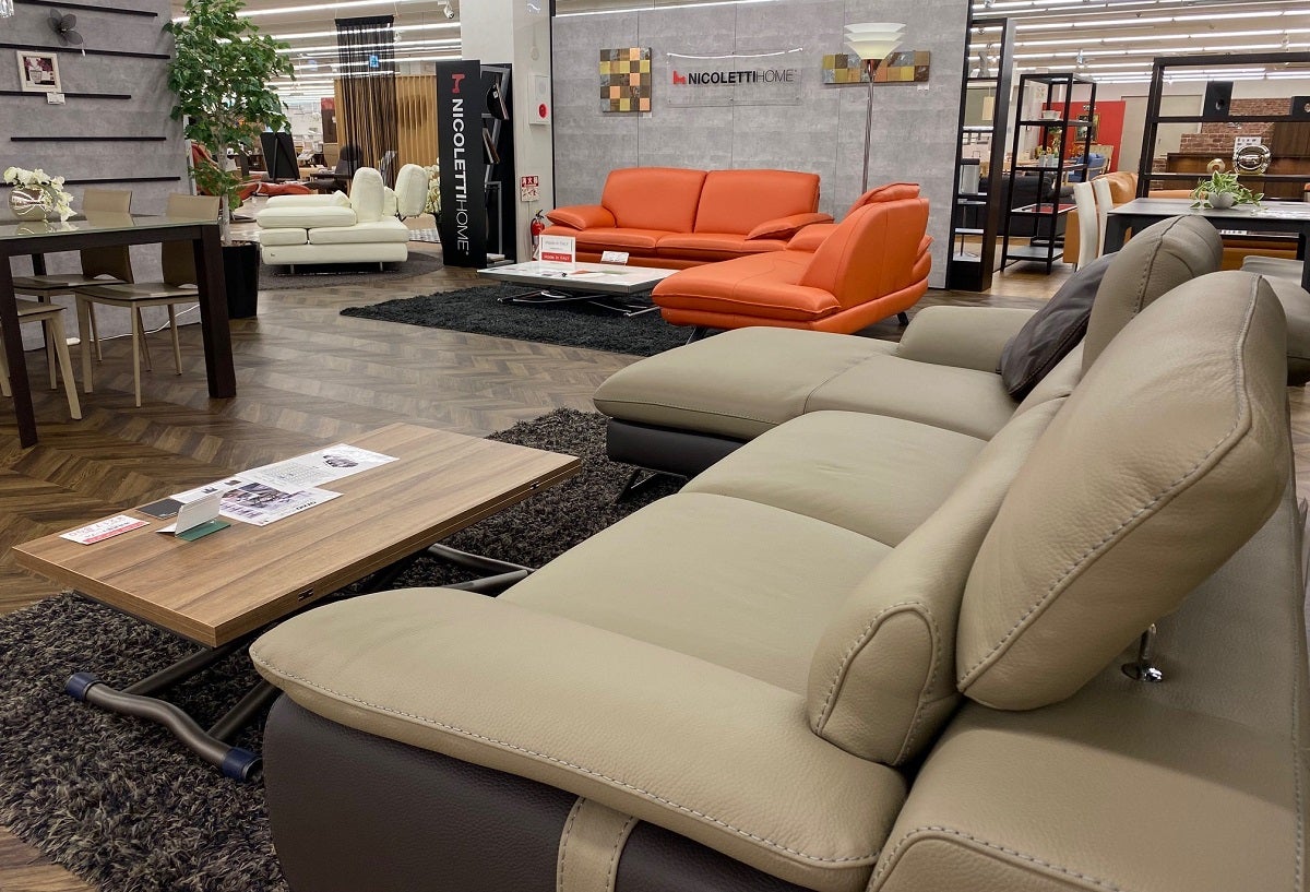 ニコレッティ 本革 サクセス オットマン イタリア製 革 新生活