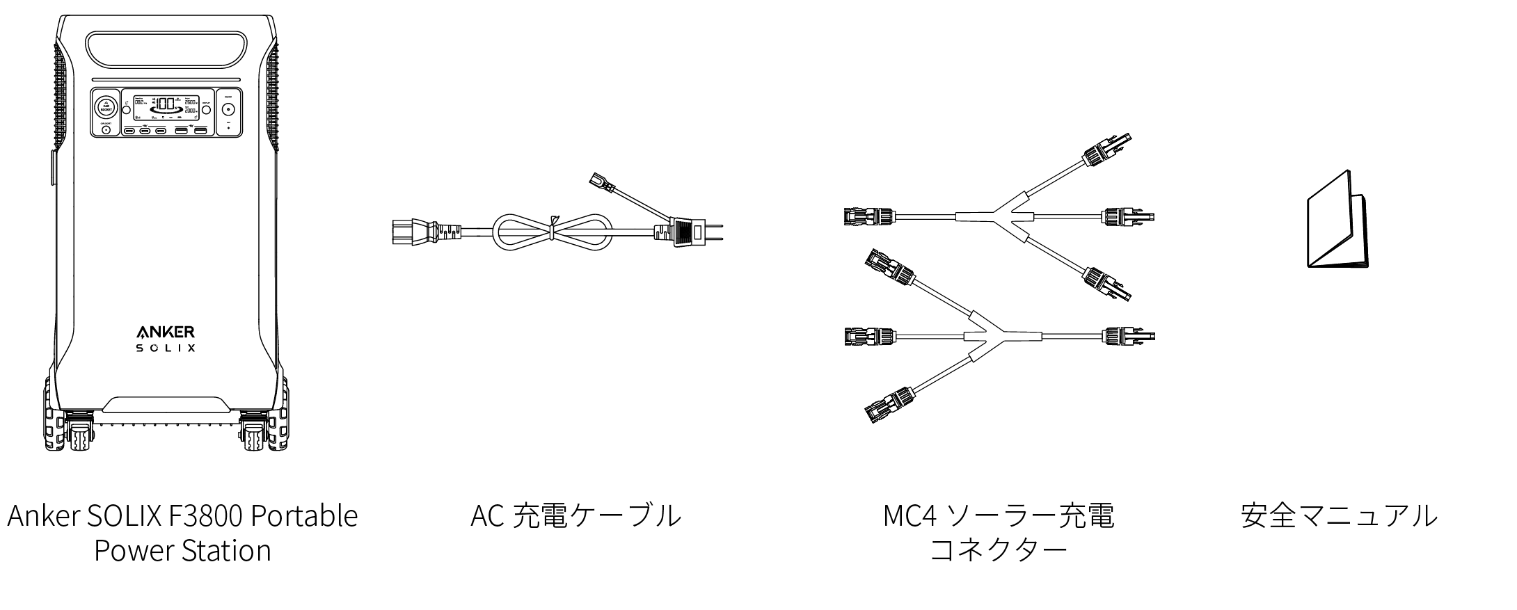 Anker SOLIX F3800 Portable Power Stationユーザーガイド (A1790)