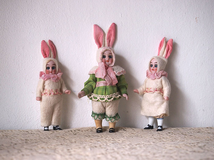 ウサギの着ぐるみビスク・ドール E | アンティーク・フランス雑貨店_