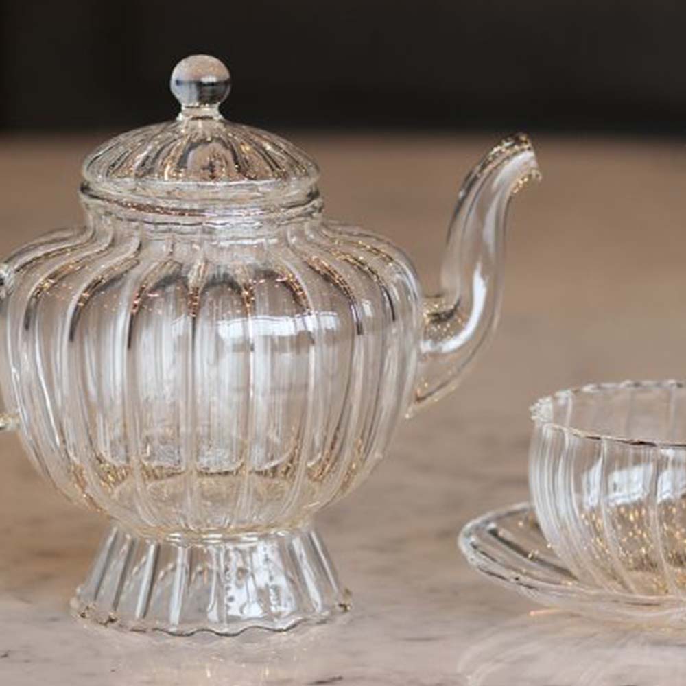 ガラス器】エレガント ティーセット | ポーセラーツガラス食器 - Salon