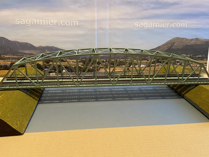 鉄橋を大きな河川に「簡単」モジュール 長さ60cm Nゲージ鉄道模型