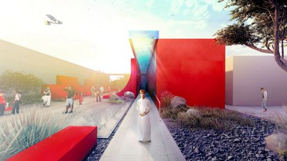 大阪関西万博『オマーン館』は「大地、水、人」がテーマ。水が流れる