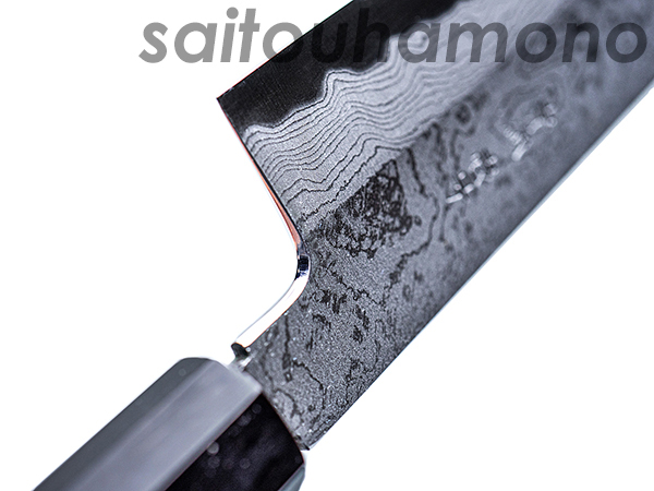 唐津厚広青一鋼割込ダマスカス和牛刀の通販「サイトウ刃物店」