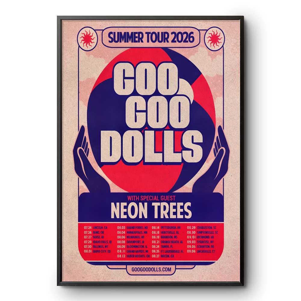 Goo Goo Dolls Summer Tour 2026 Poster | Custom prints store | T