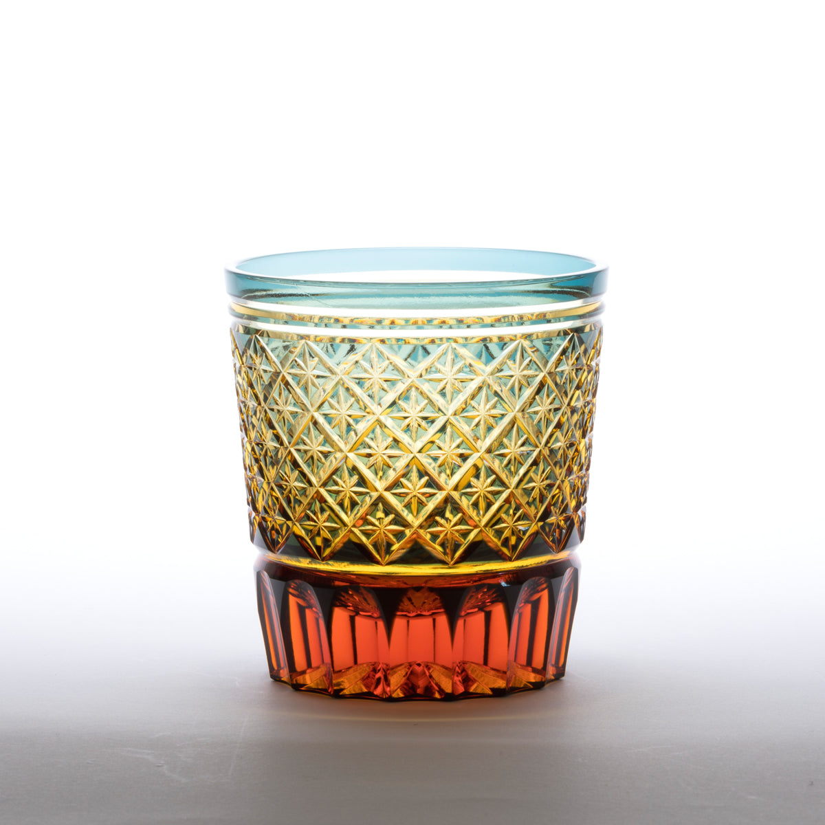 M-266 矢来星重文様 オールド 彩 – 硝子工房 彩鳳