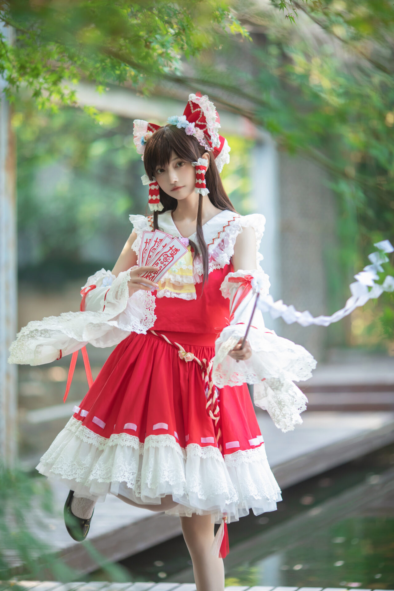東方Project: 博麗霊夢 コスプレ 花灵梦 HANA (森森仙) SailorStyle