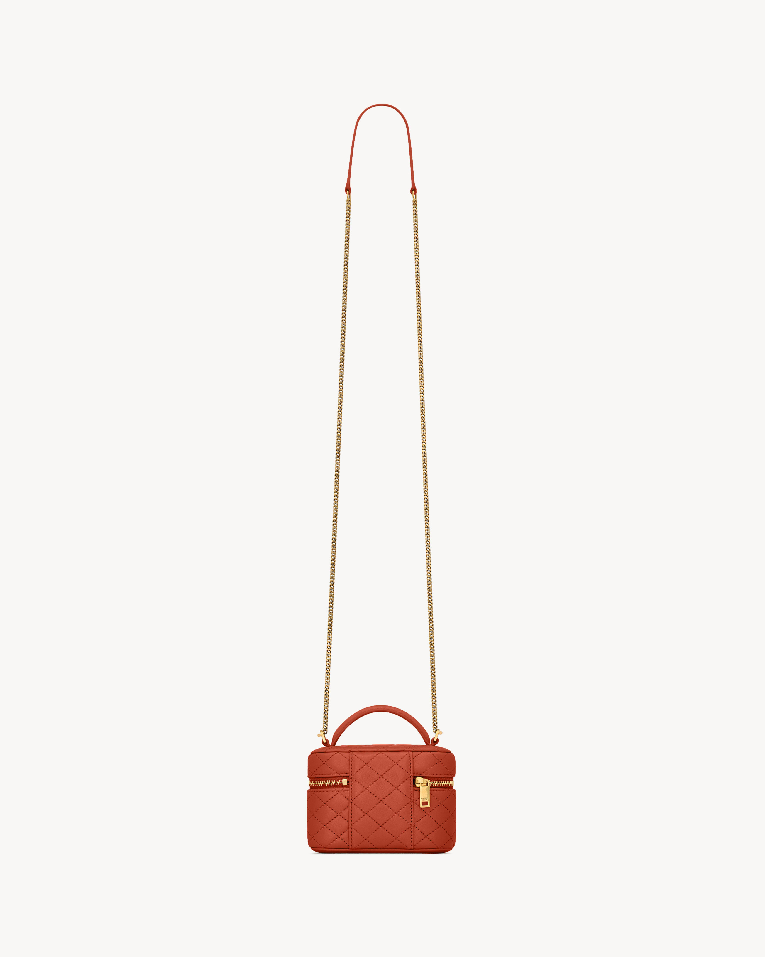 GABY micro vanity bag in lambskin in Orange | Saint Laurent | YSL