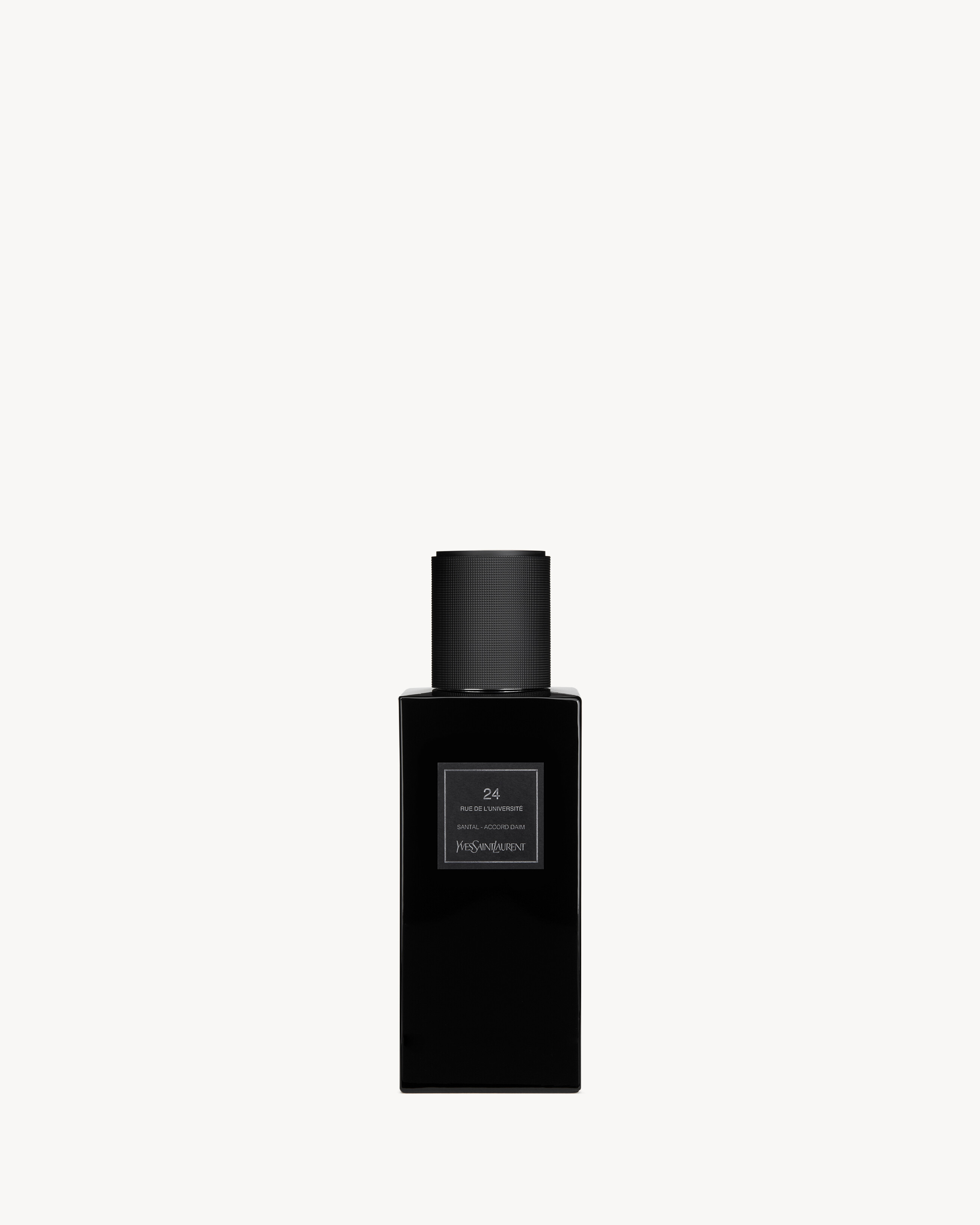 24 rue de l'Université Perfume in Black | Saint Laurent | YSL EN-DE