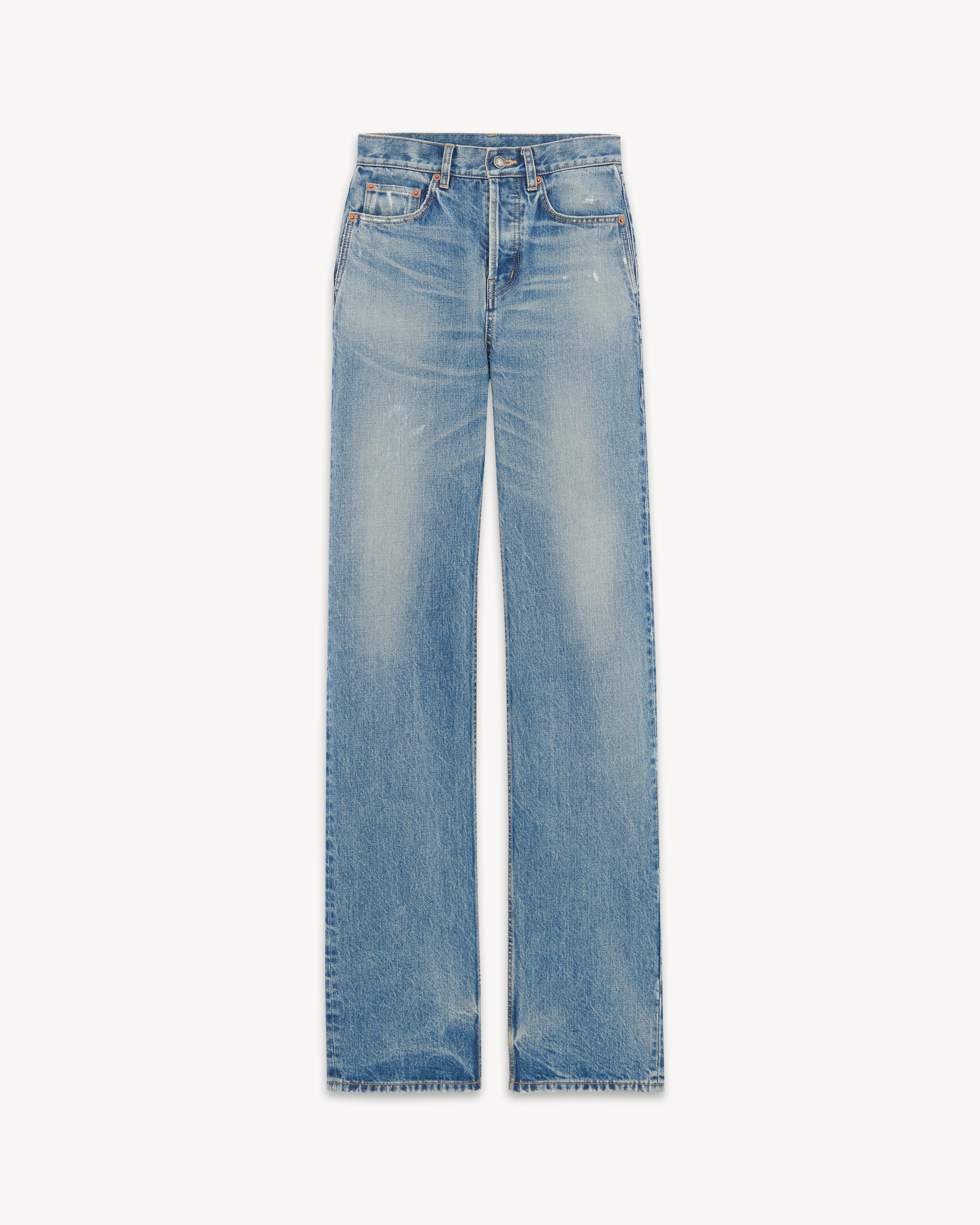 long straight jeans in Blue | Saint Laurent | YSL EN-TW