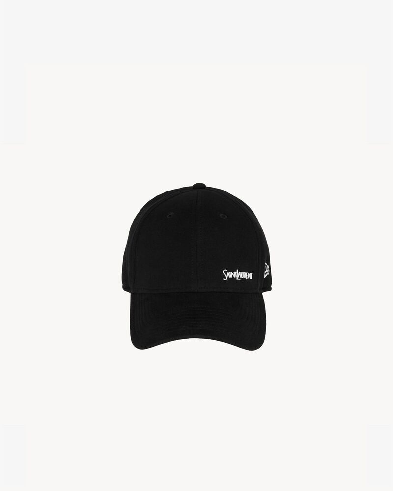NEW ERA CASSANDRE CAP IN CANVAS in Black | Saint Laurent | YSL EN-US