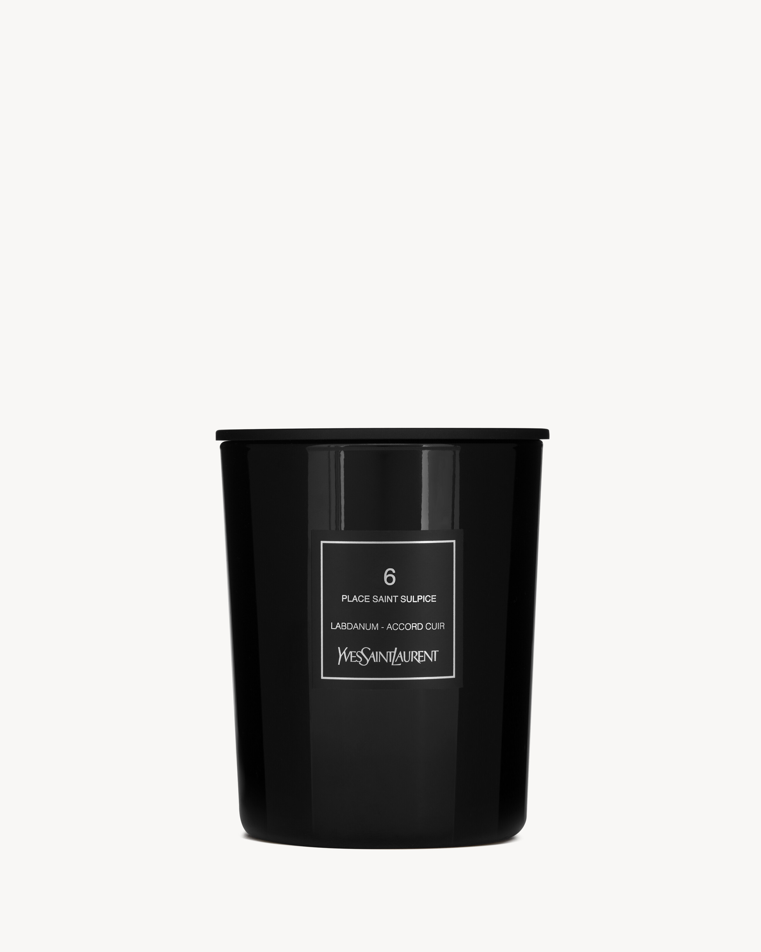 6 place Saint Sulpice Candle in Black | Saint Laurent | YSL EN-US