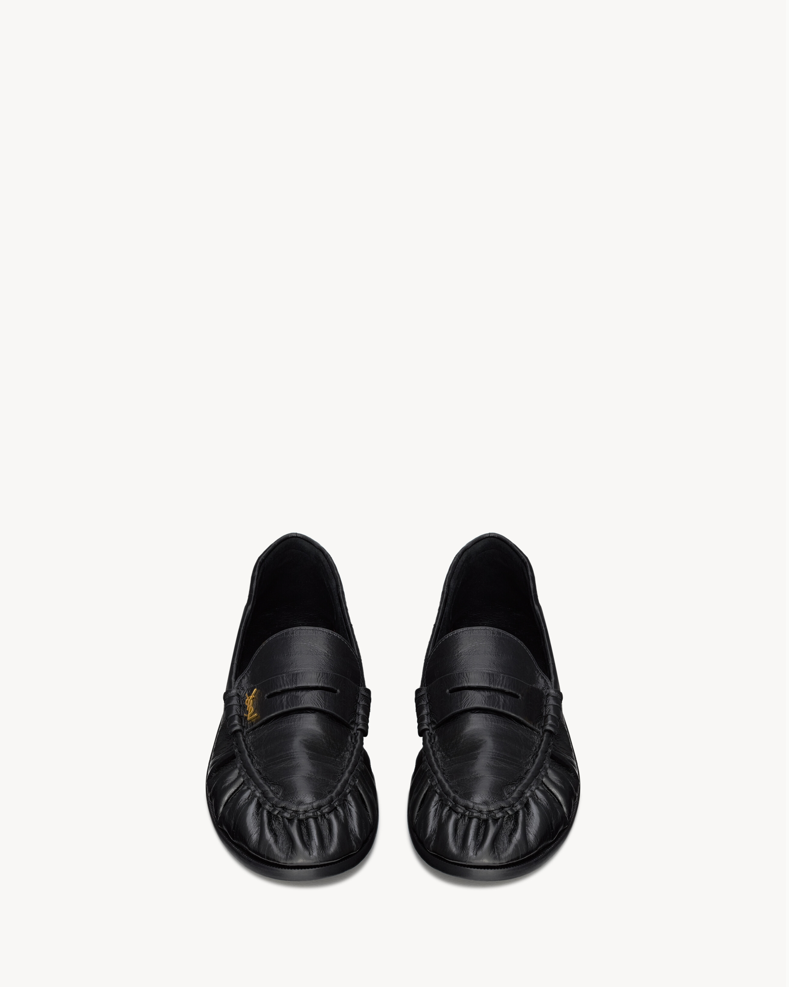 LE LOAFER supple in eel in Black | Saint Laurent | YSL EN-US
