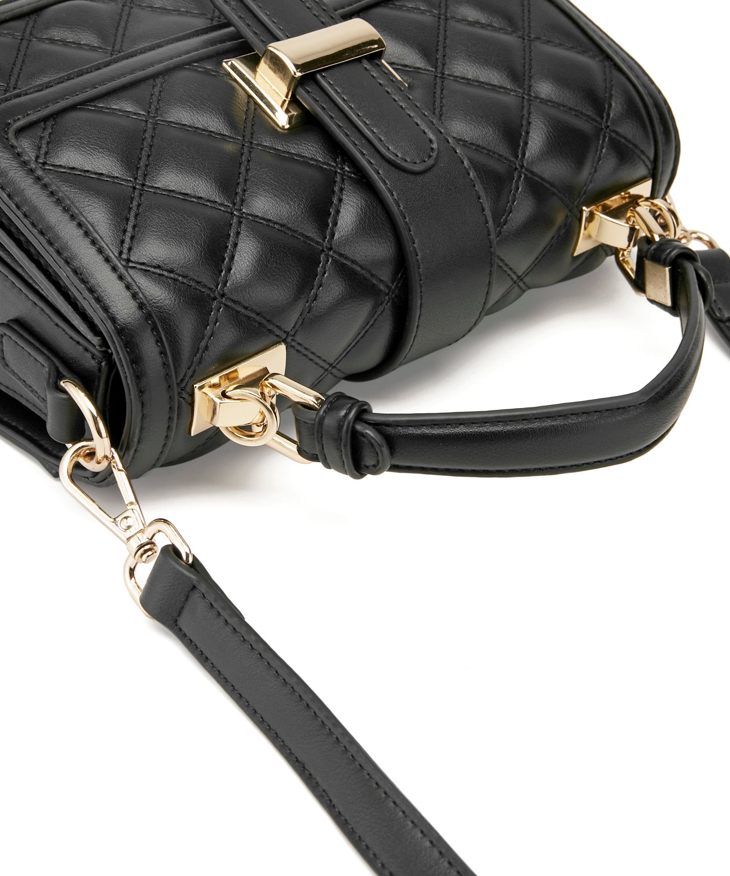 牛床革キルティングショルダーバッグjsn412374415 ブラック – [公式