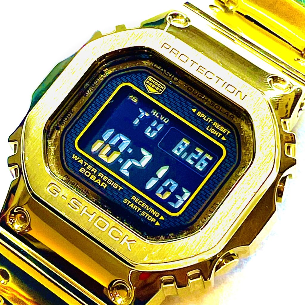 Gショック腕時計（モデル番号：3459 ゴールドカラー）の買取実績